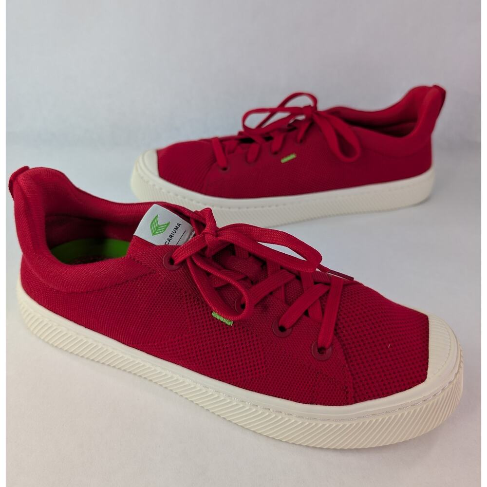 CARIUMA IBI Men 10 Women 11.5 LOW RAW RED KNIT SNEAKER| 251168